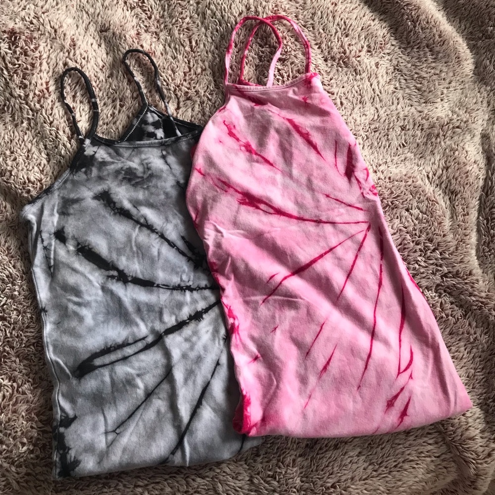 Tie dye tank tops